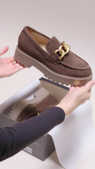 Mocassino Velour Castagno Volterra