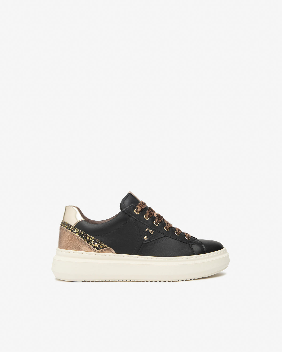 Sneaker da donna pelle nera
