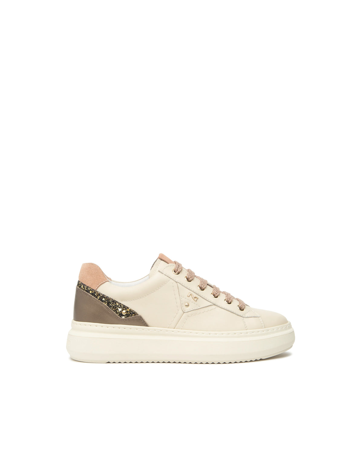 Sneaker da donna pelle Beige