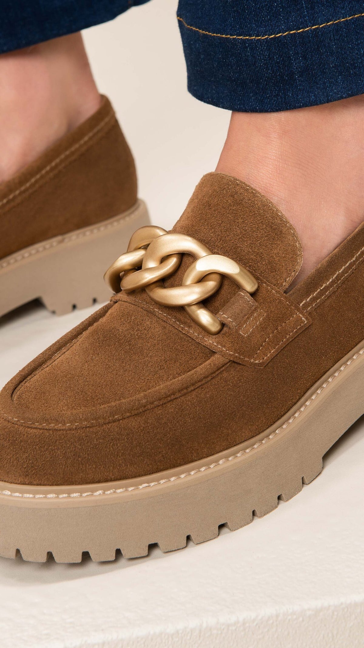 Mocassino Velour Malto