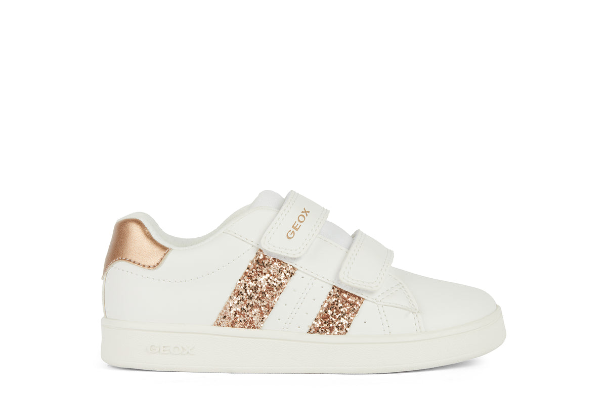 Sneakers Bianca Da Bambina Eclyper Con Strappo