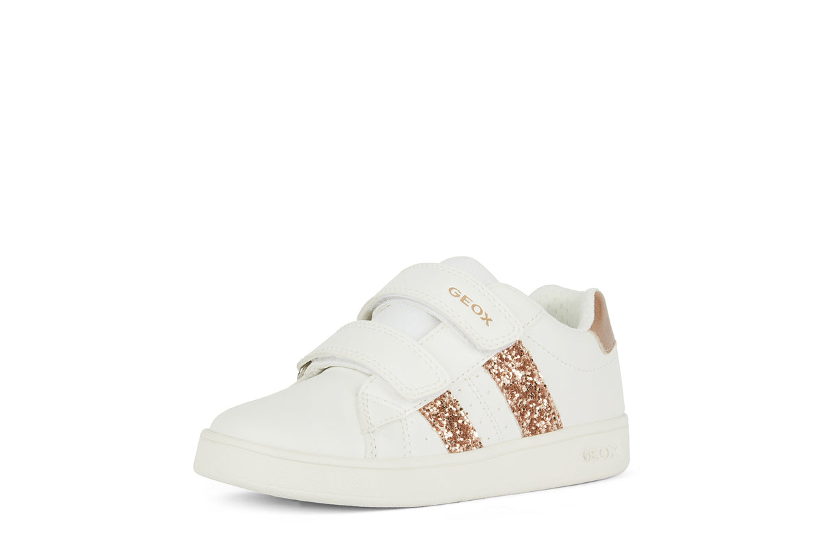 Sneakers Bianca Da Bambina Eclyper Con Strappo