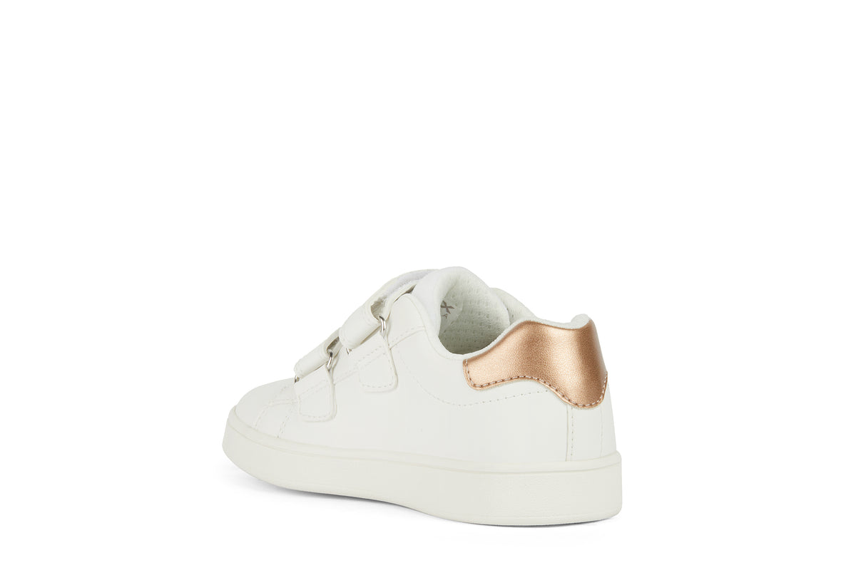 Sneakers Bianca Da Bambina Eclyper Con Strappo