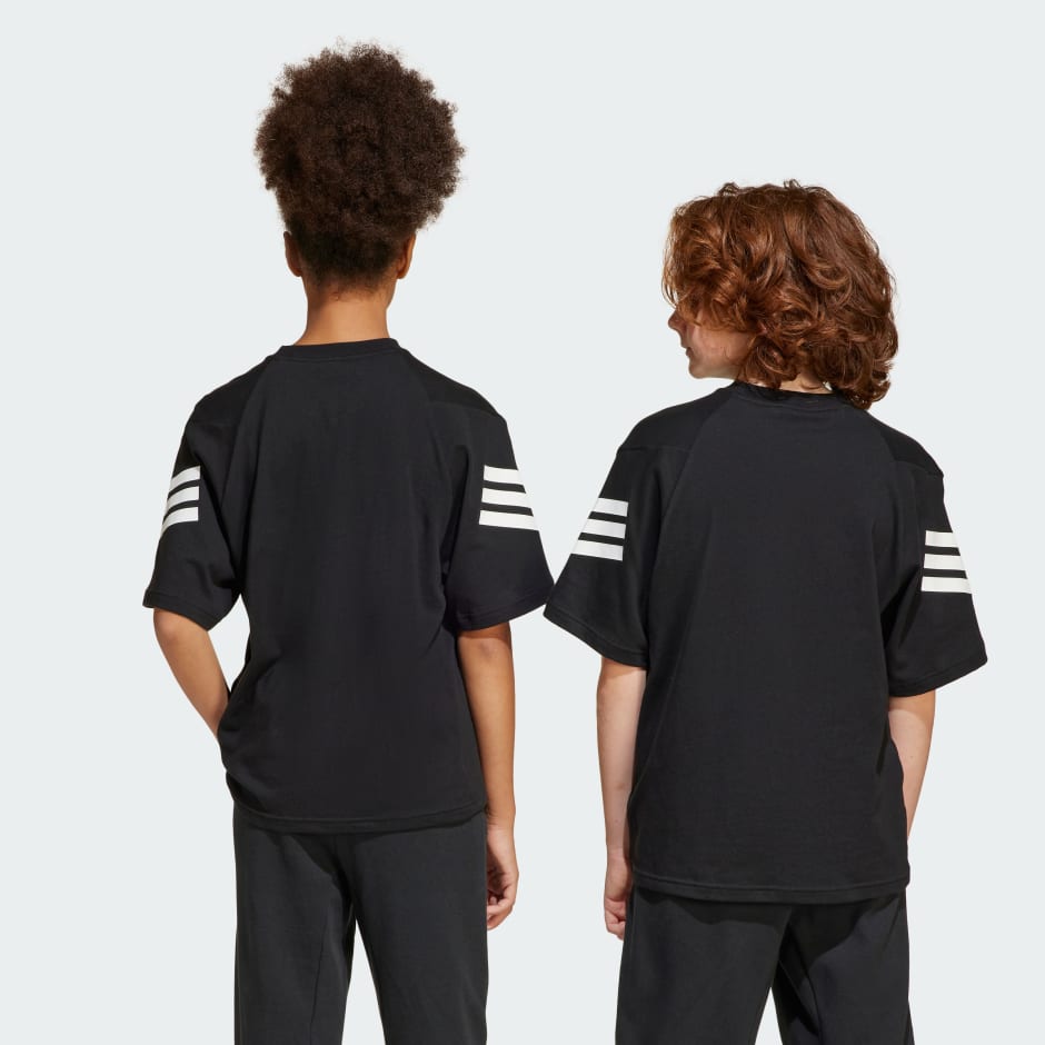 T-Shirt Fasce Junior Bianco Nero
