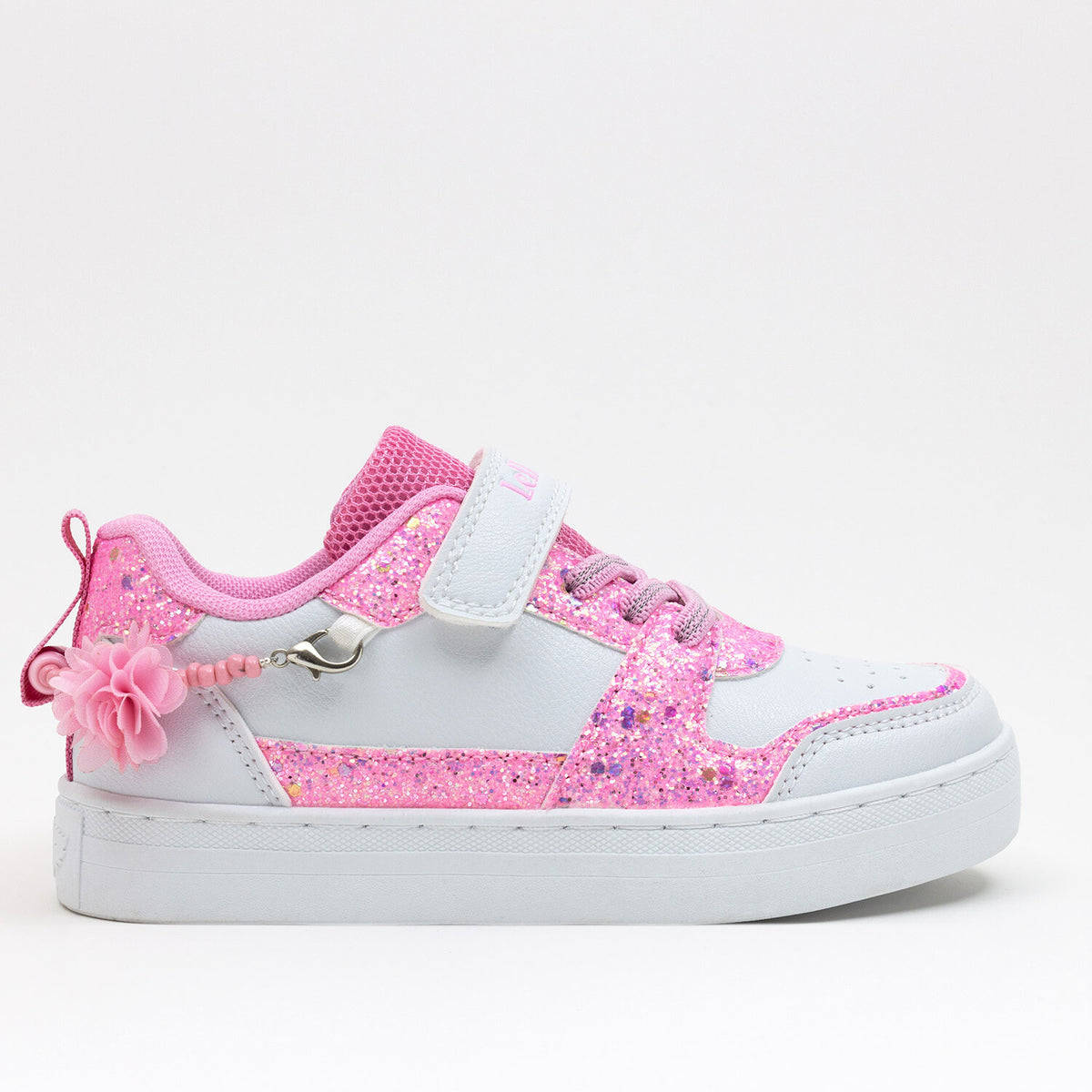 Scarpa Gioiello Da Bambina Bianco Rosa