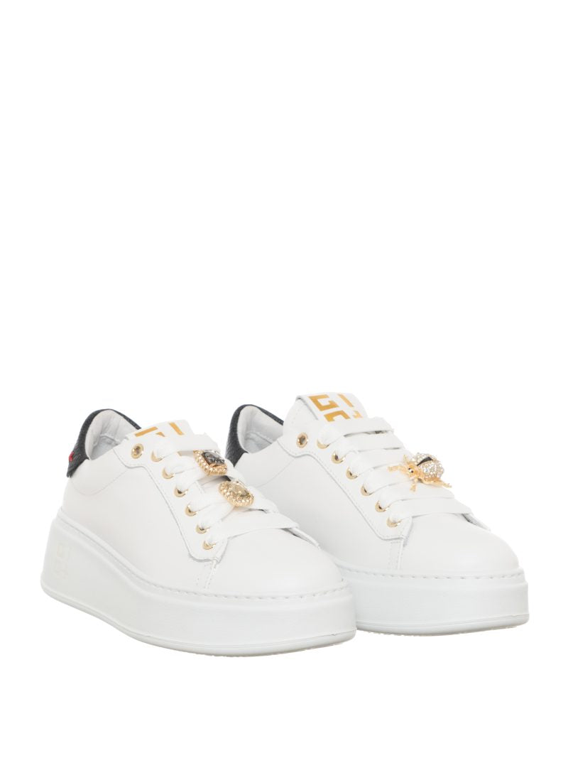 Sneakers Donna Alexia Bianca Con Accessorio