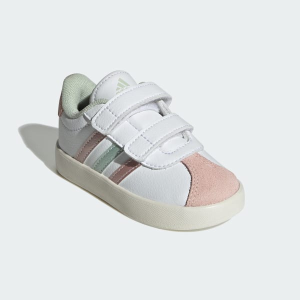 Sneakers Vl Court Kids Wht Linen Met Pink Met