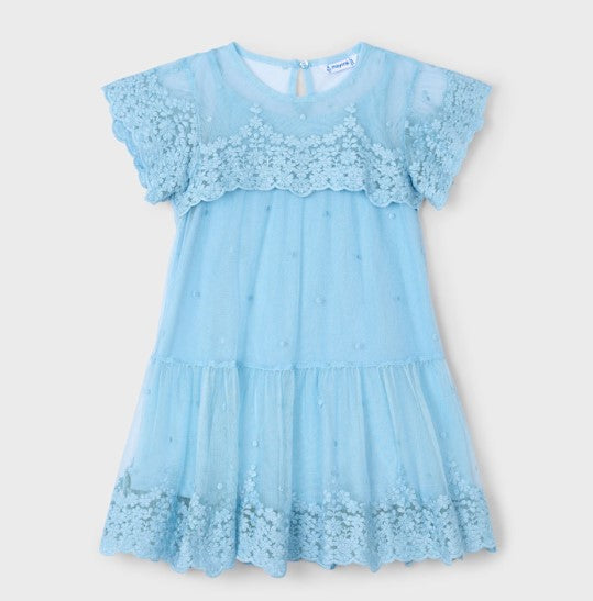 Vestito Ricamato Cielo