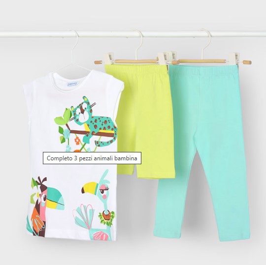 Completo 2 Leggings Acqua