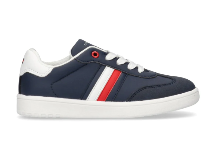 Sneaker Bassa Allacciata Blu Bianco