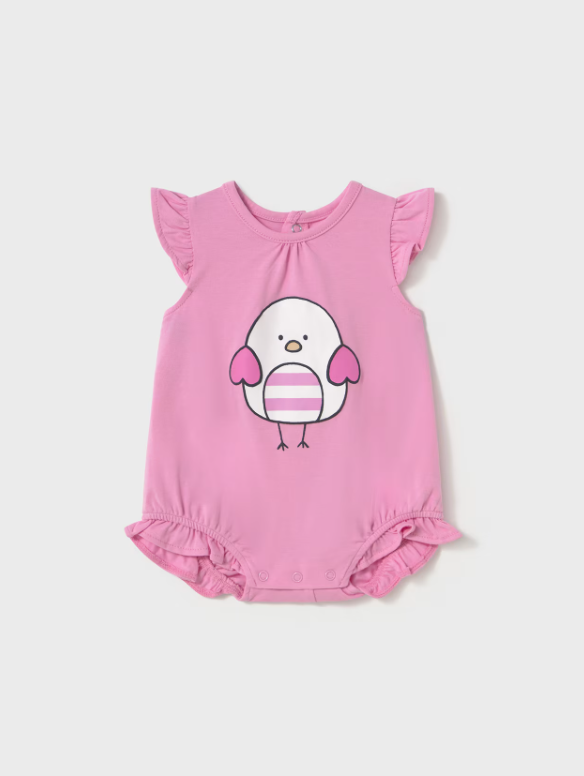 Pagliaccetto Manica Corta Fucsia