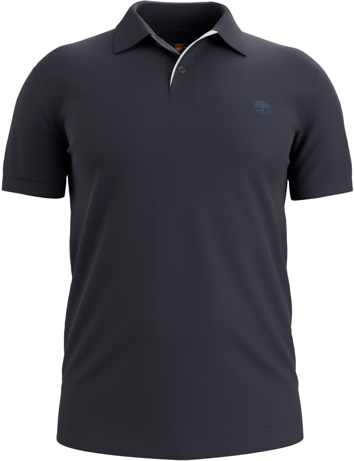 Polo Elasticizzato A Maniche Corte Blu