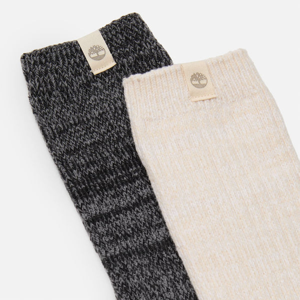 Set 2 Calzini Beige E Grigio Da Uomo