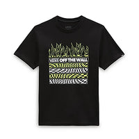 T-Shirt Neon Flames Ss Black