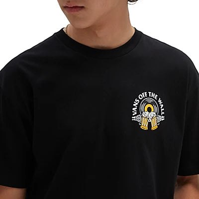 T-Shirt Stacked Tie Dye Logo Ss Tee Black
