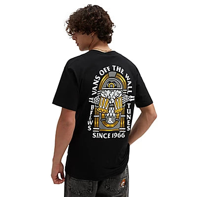 T-Shirt Stacked Tie Dye Logo Ss Tee Black