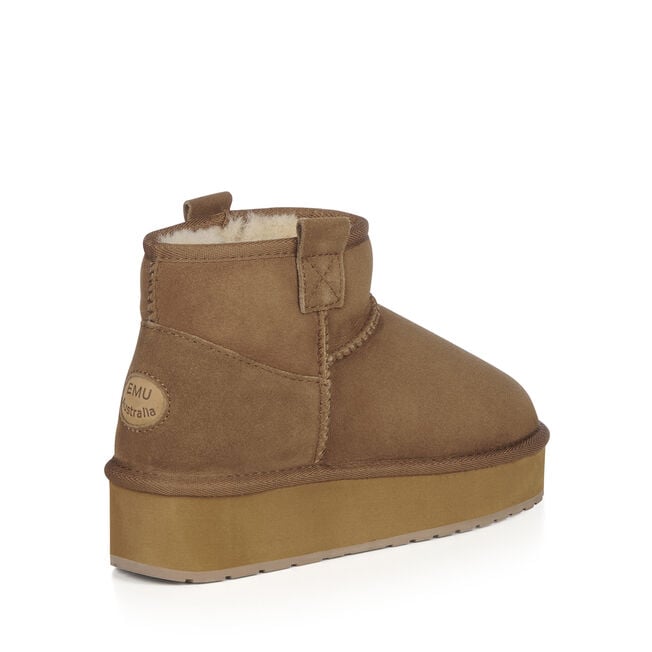 Stivaletti Foy Flatform Micro Chestnut