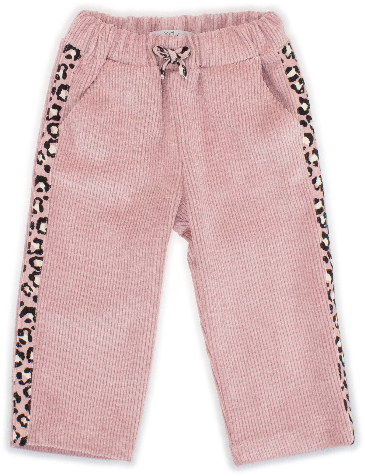 Pantalone Velluto Neonata Rosa