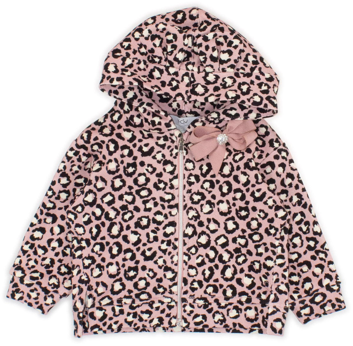 Felpa Full Zip con Cappuccio Neonata Fantasia