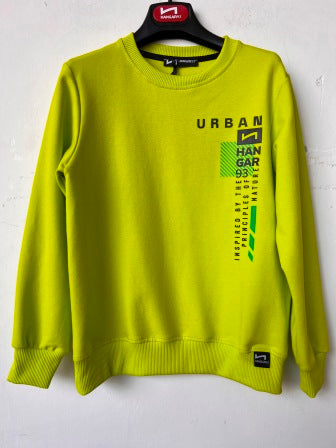 Felpa Girocollo Lime