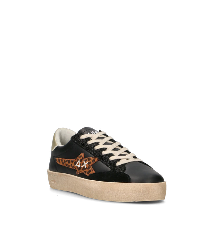 Sneaker Katy Leather Nero Oro