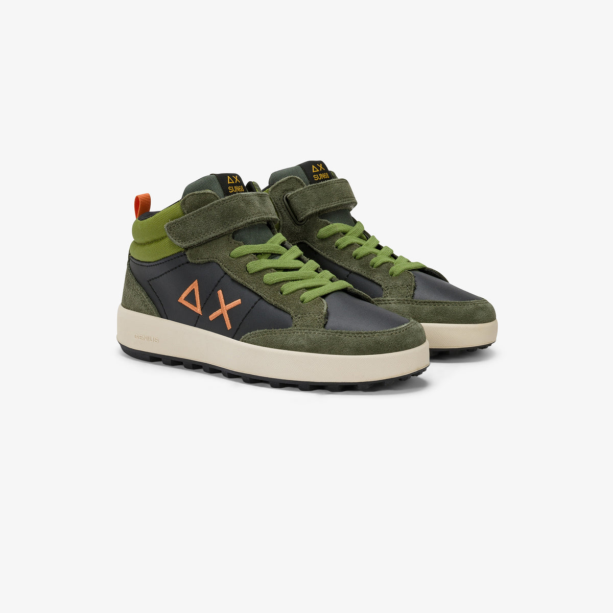 Sneaker Boy S Genius Mid Kid Militare Scuro