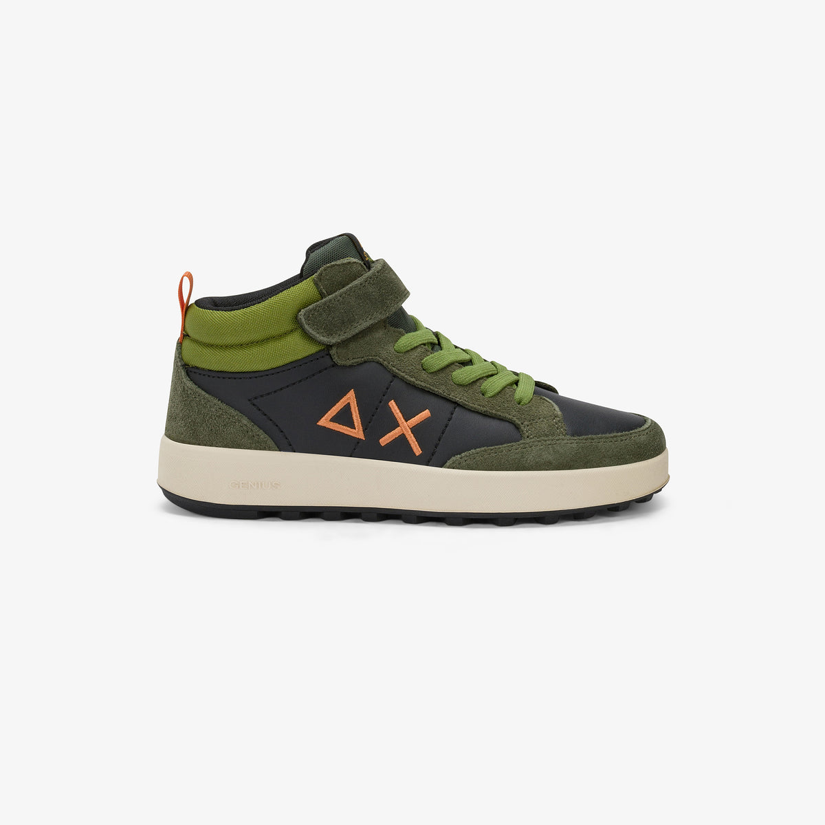 Sneaker Boy S Genius Mid Kid Militare Scuro