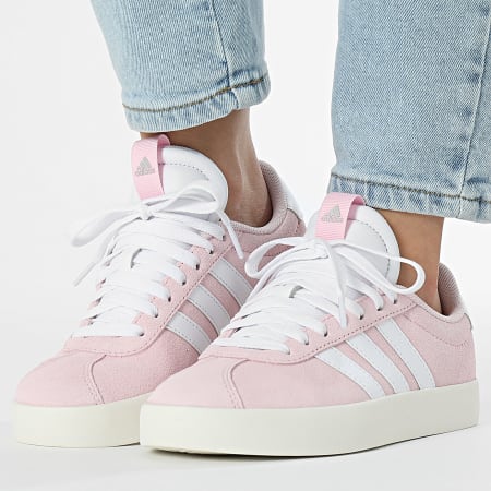 Sneakers Vl Courtsuede Leather Cl.Pink White Offwht