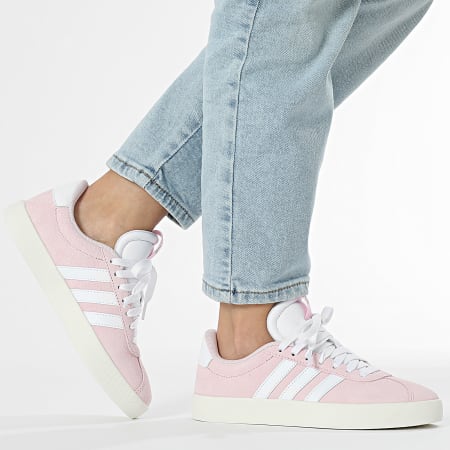 Sneakers Vl Courtsuede Leather Cl.Pink White Offwht