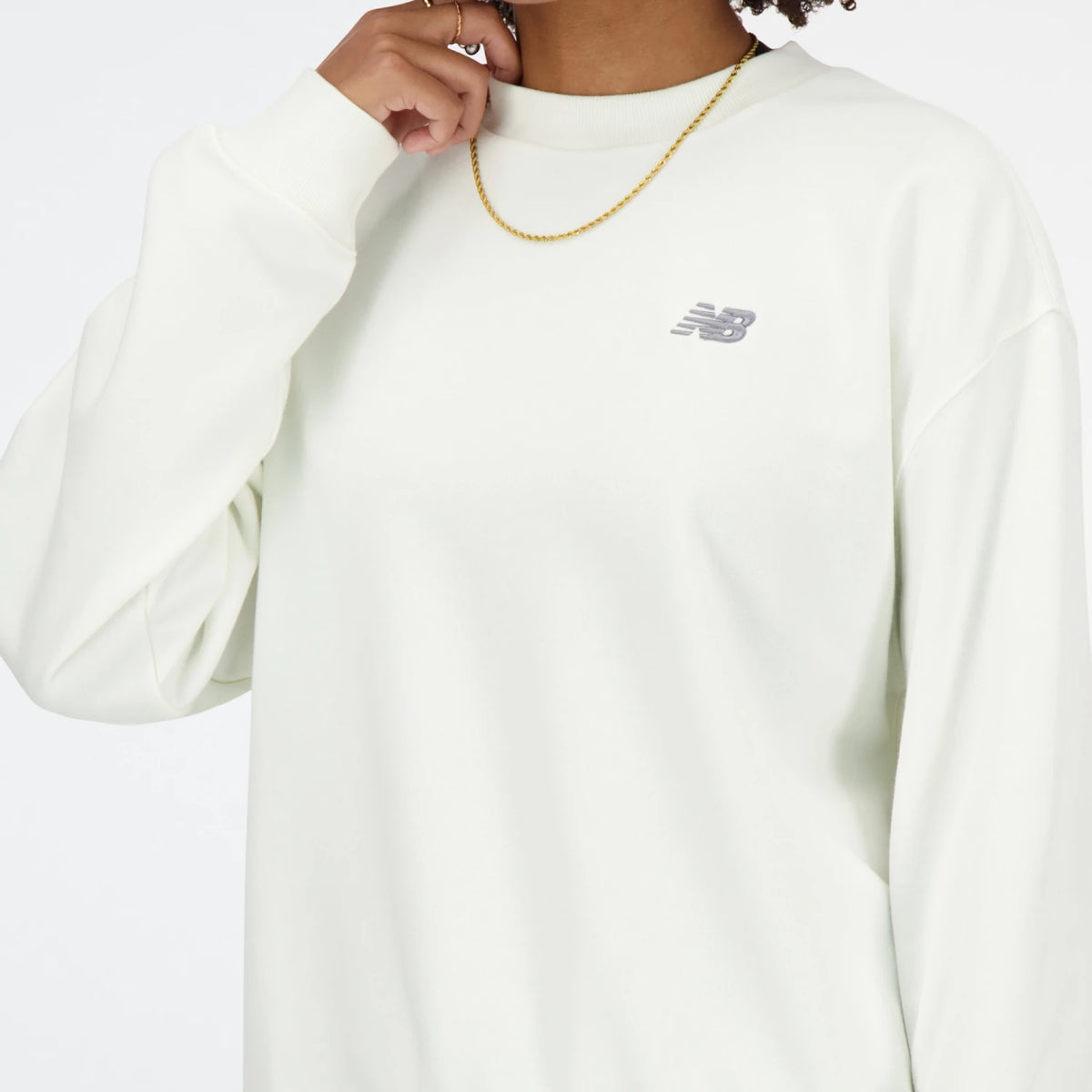 Felpa da donna French Terry Small Logo Blu