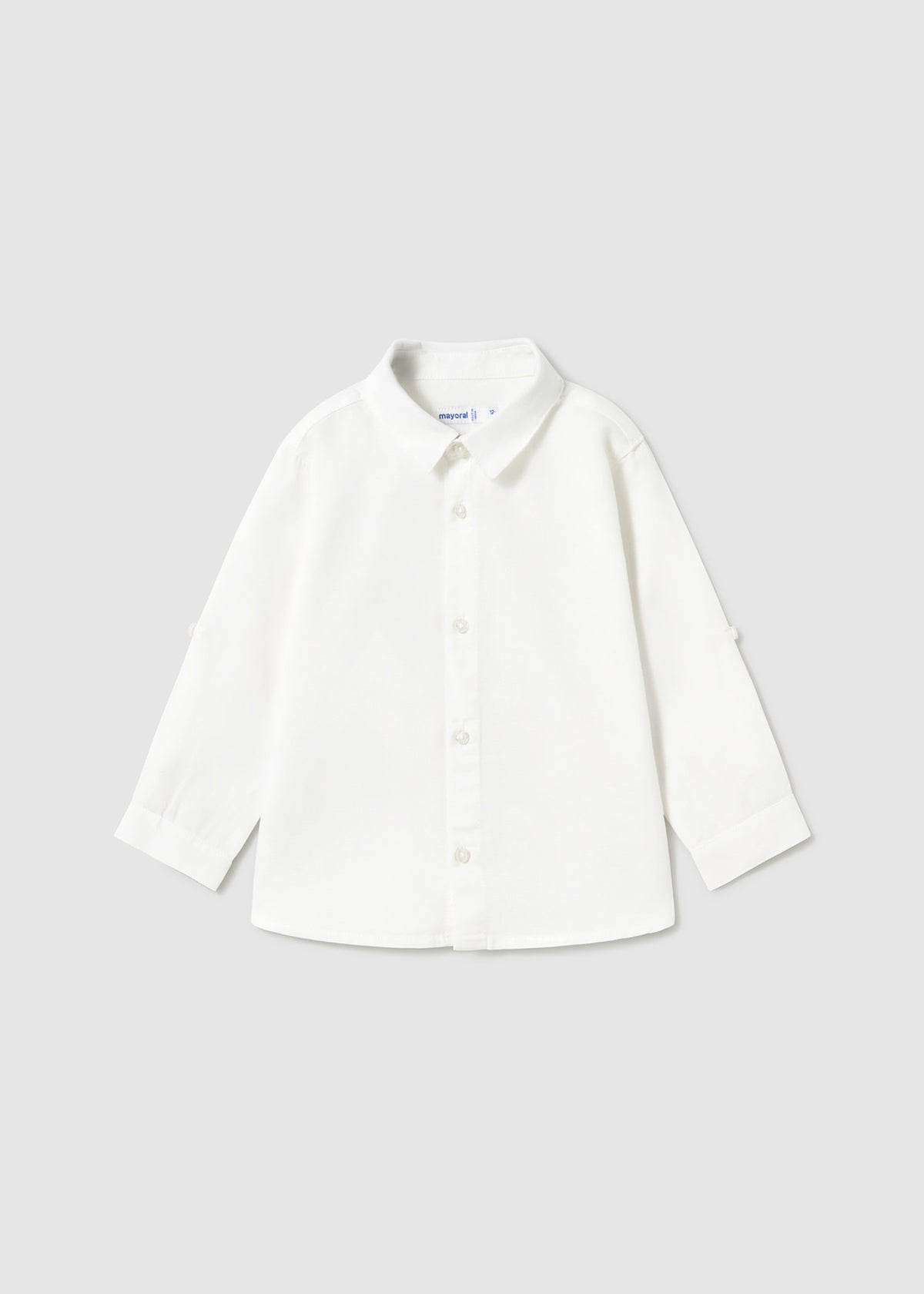 Maglietta Corta Lino Collo Bianco