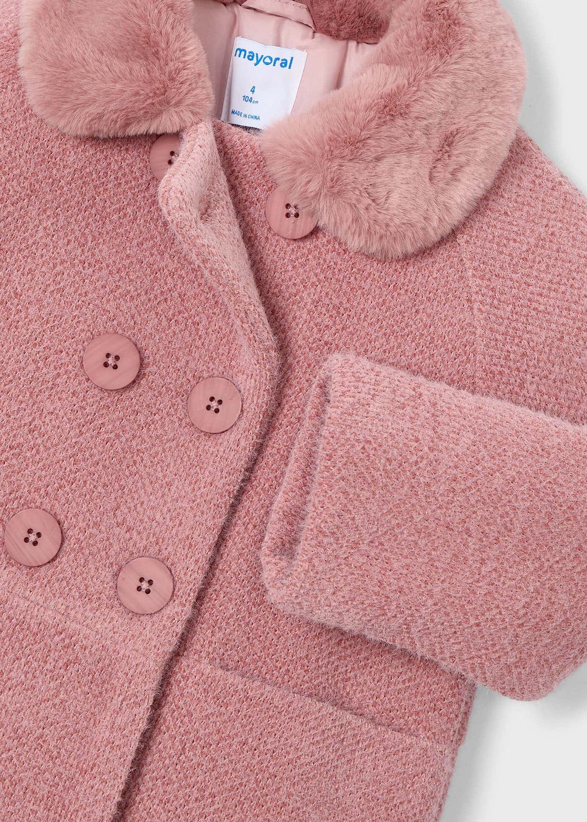Cappotto Pelo Cipria