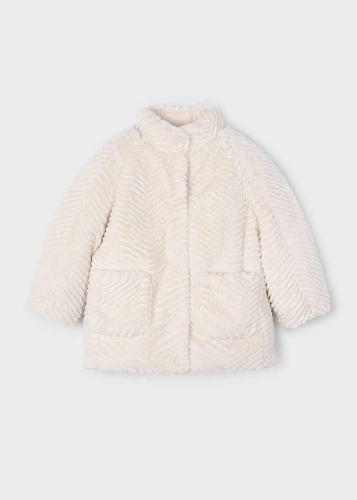 Cappotto Pelliccia Sabbia