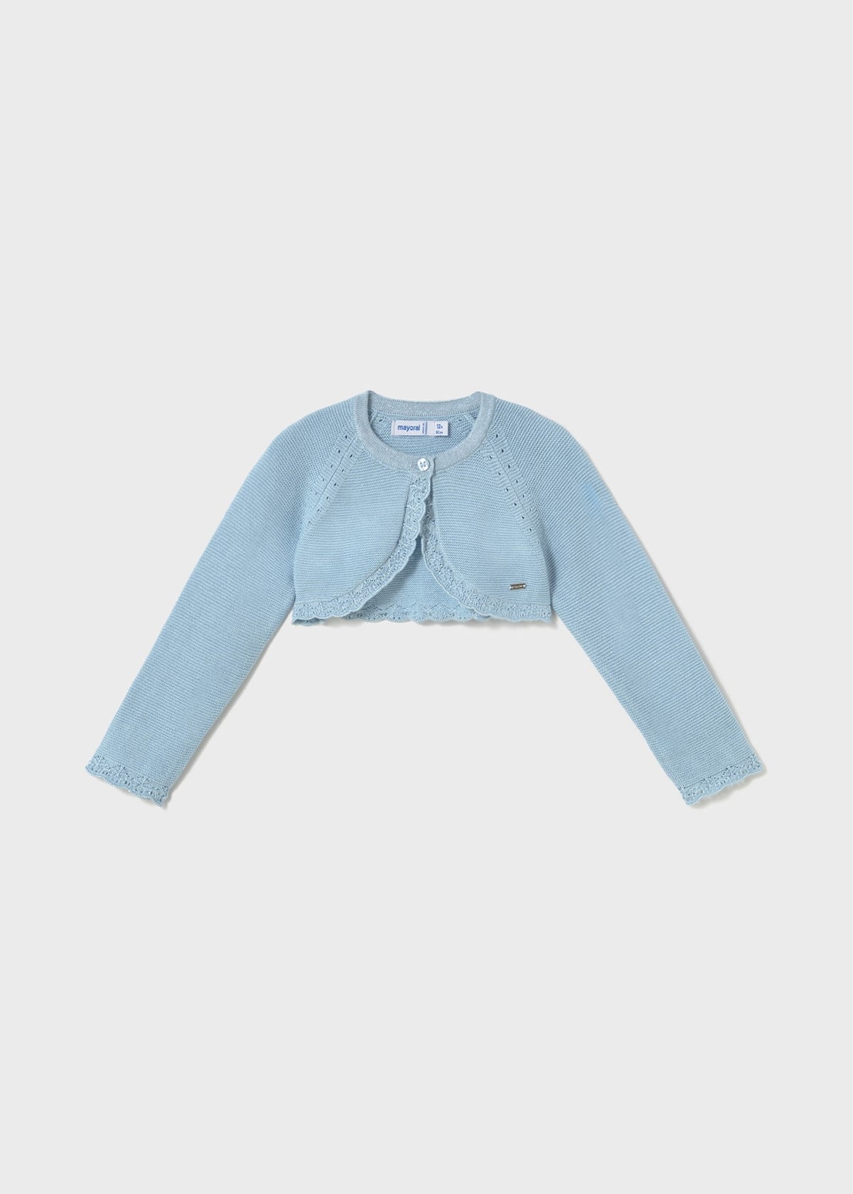 Bolerino Tricot Basico Cielo