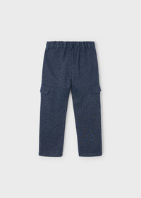 Pantalone Cargo Formale Marino Mix
