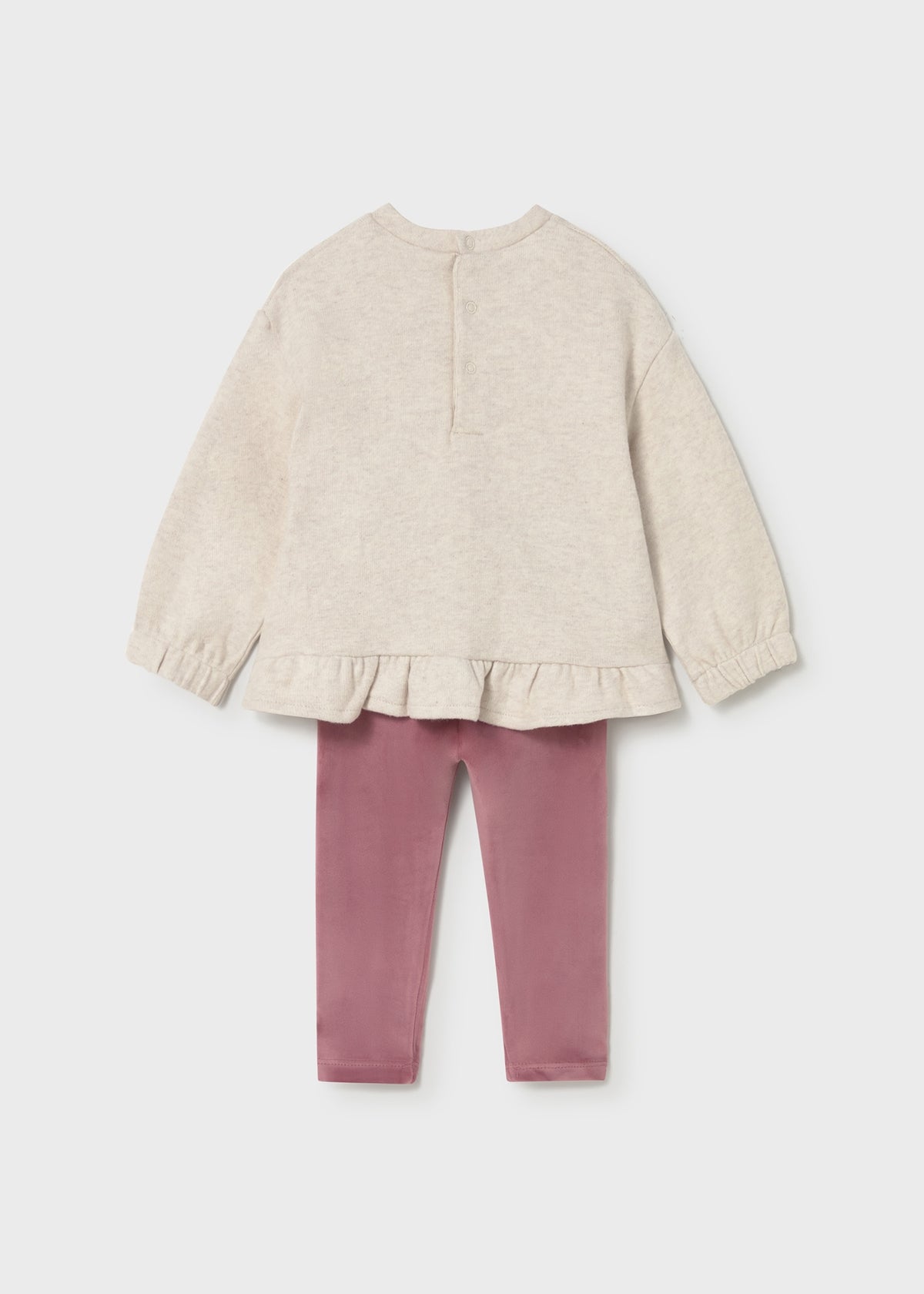 Completo Leggings Pullover Rosato