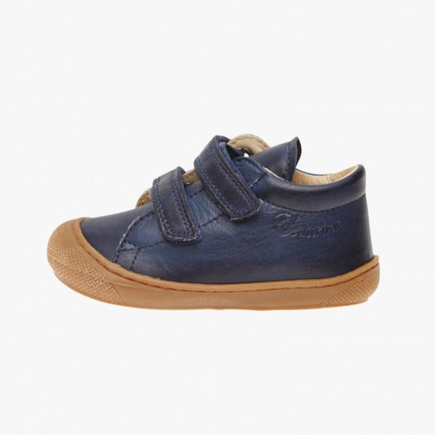 Scarpa Cocoon Pelle Blu Strappi