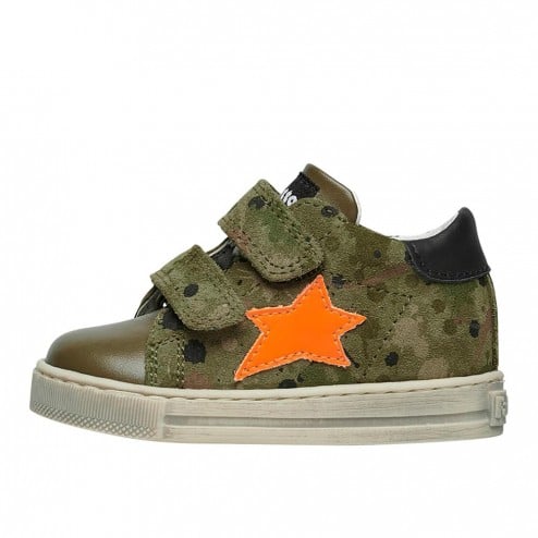 Sneakers Sasha Camuflage Verde Suede