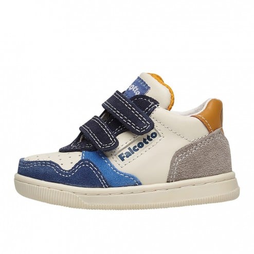 Sneakers Klip Suede Blu con Strappi