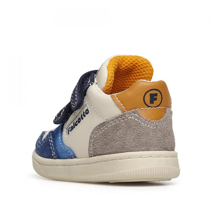 Sneakers Klip Suede Blu con Strappi