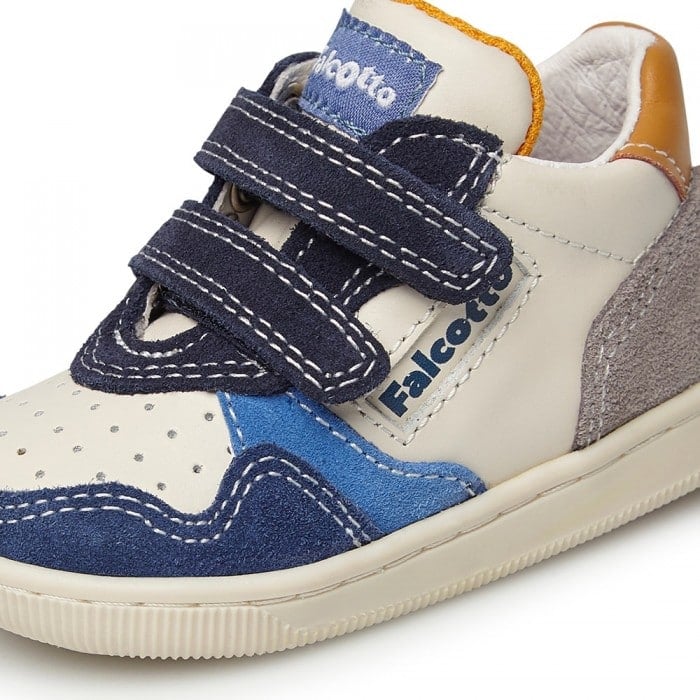 Sneakers Klip Suede Blu con Strappi