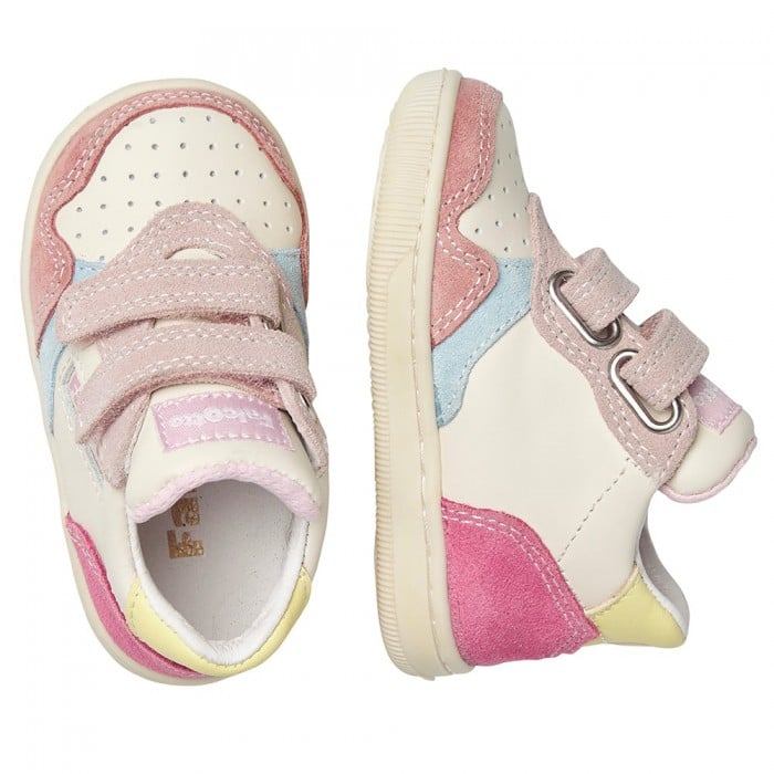 Sneakers Klip Suede Rosa con Strappi