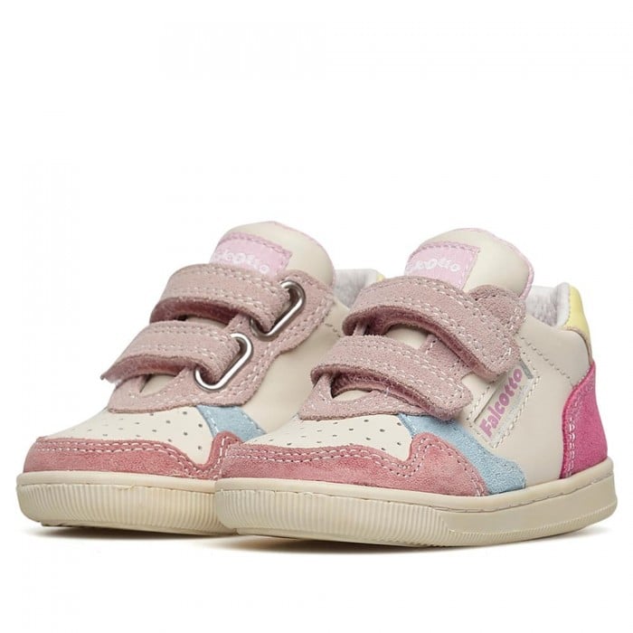 Sneakers Klip Suede Rosa con Strappi