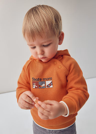Pullover Con Cappuccio Zucca