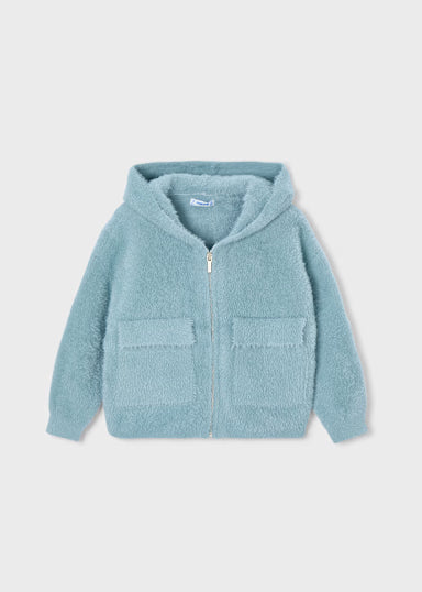 Felpa Tricot Con Pelliccia Lago