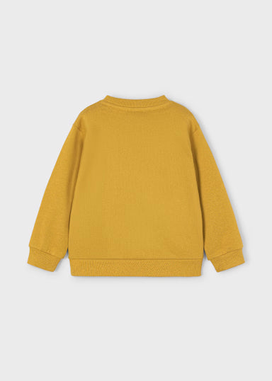 Pullover Ricamato Mostarda