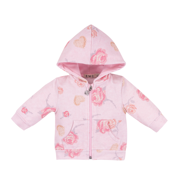 Giacca In Felpa Rosa