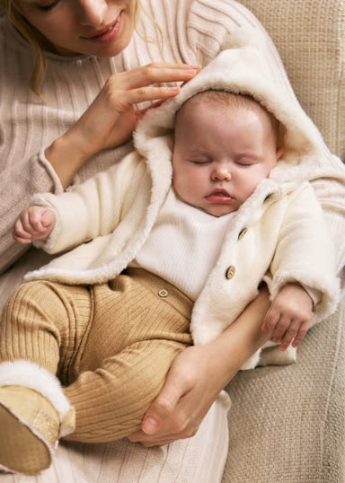 Cardigan Pompon Crema