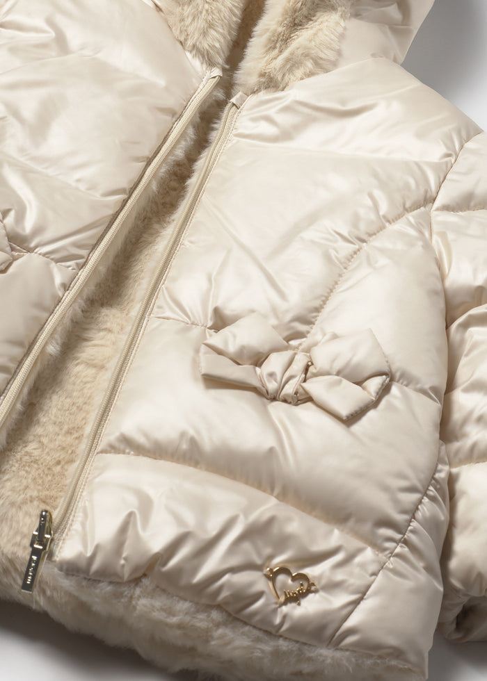 Giubbotto Reversibile Pelo Sabbia