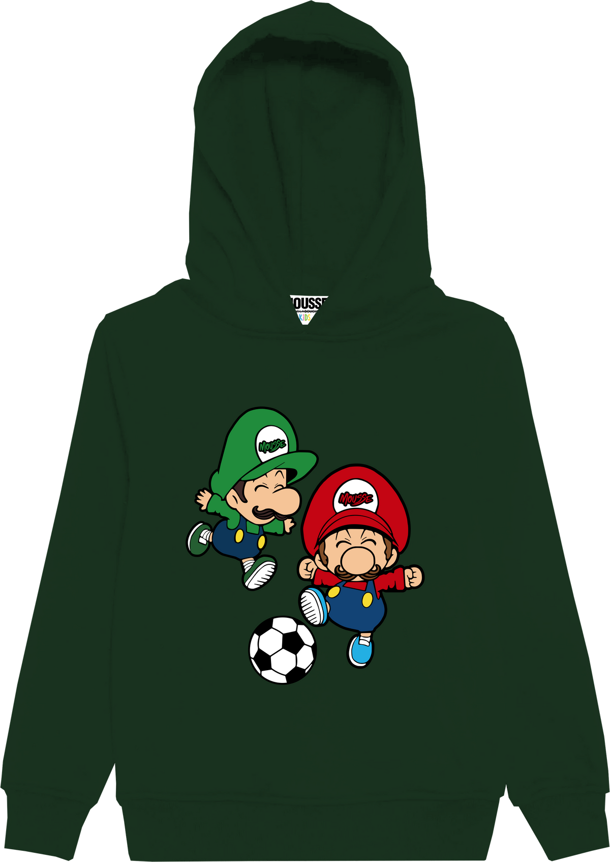 Felpa Con Cappuccio Super Mario Verde